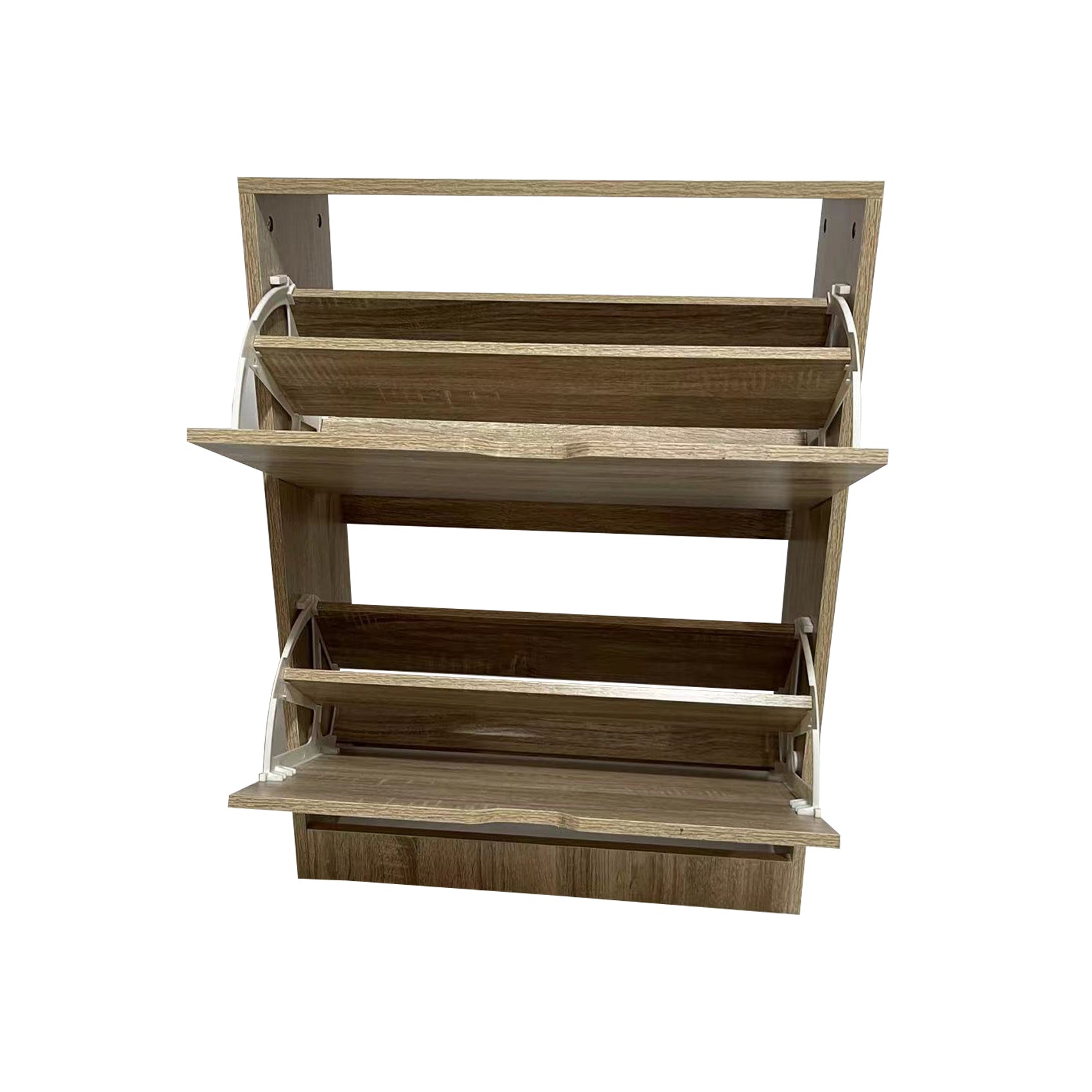 Jessar - Armoire de Rangement pour Chaussures à 2 Niveaux, De la Collection Baron, Brun - Simple Boutique