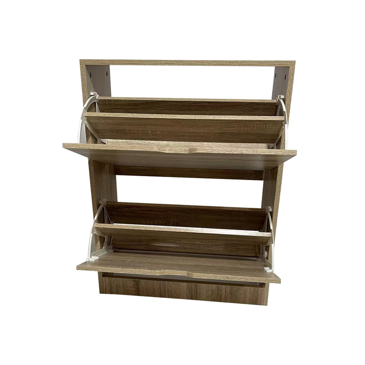 Jessar - Armoire de Rangement pour Chaussures à 2 Niveaux, De la Collection Baron, Brun - Simple Boutique