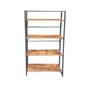 Jessar - Bibliothèque/Étagères à 4 Niveaux, 23.6" x11.8"x49.2", De la Collection Adrien, Brun - Simple Boutique