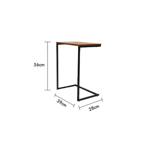 Jessar - Ensemble de 3 Tables d'appoint, De la Collection Eden, Grain de Bois Brun - Simple Boutique
