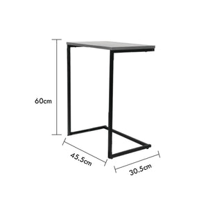 Jessar - Ensemble de 3 Tables d'appoint, De la Collection Eden, Grain de Bois Gris - Simple Boutique