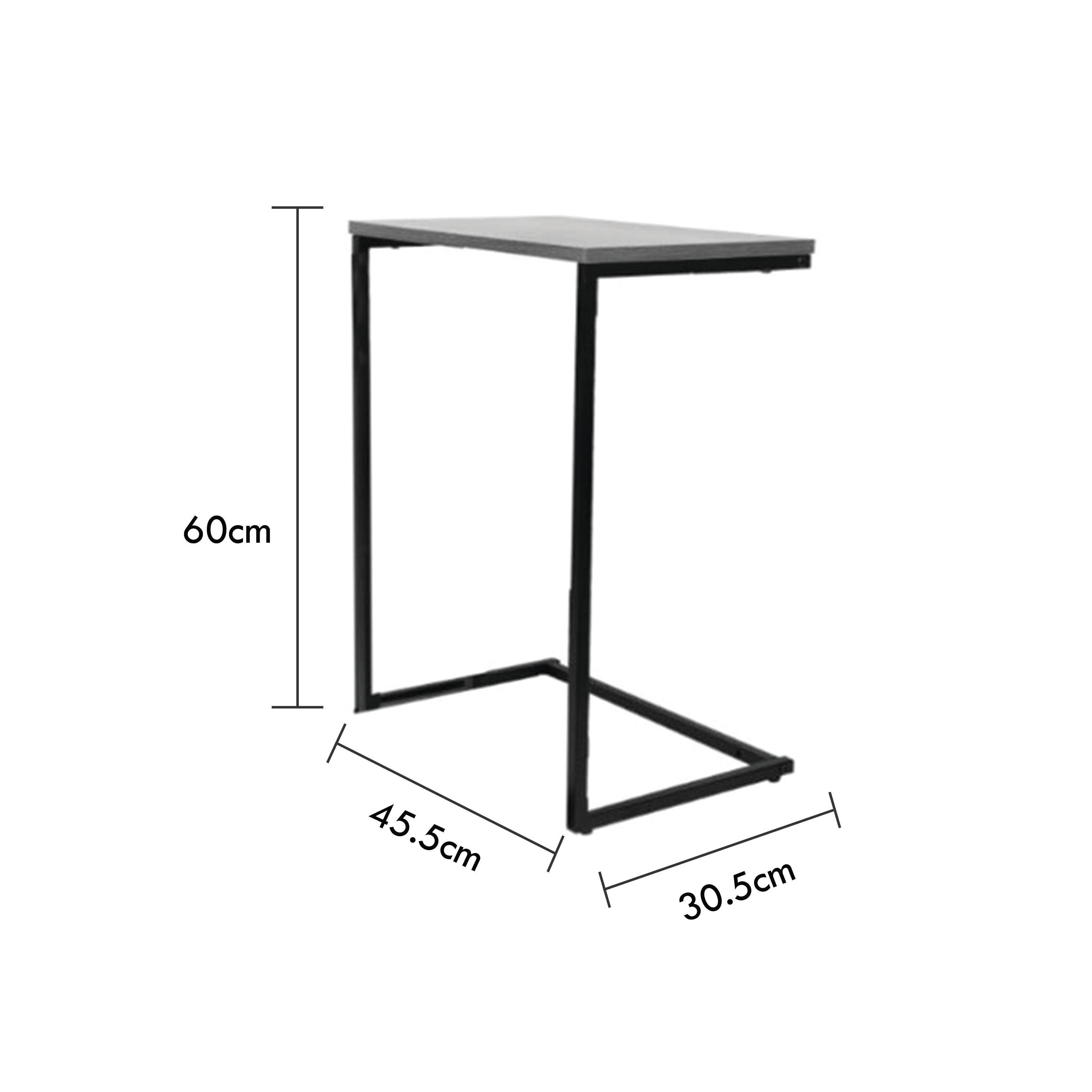 Jessar - Ensemble de 3 Tables d'appoint, De la Collection Eden, Grain de Bois Gris - Simple Boutique