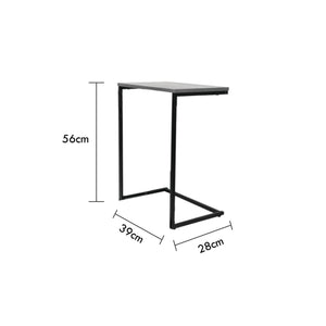 Jessar - Ensemble de 3 Tables d'appoint, De la Collection Eden, Grain de Bois Gris - Simple Boutique