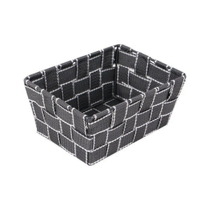 Jessar - Panier de Rangement en Tissus, 19X14X9 cm, Gris - Simple Boutique