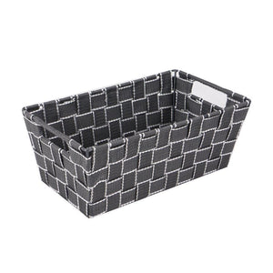 Jessar - Panier de Rangement en Tissus, 30X18 X11.5 cm, Gris - Simple Boutique