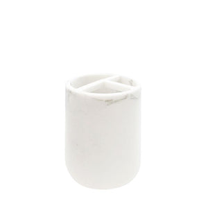 Jessar - Porte-Brosse à Dents en Polyrésine pour Salle de Bain, Motif Marbre - Simple Boutique