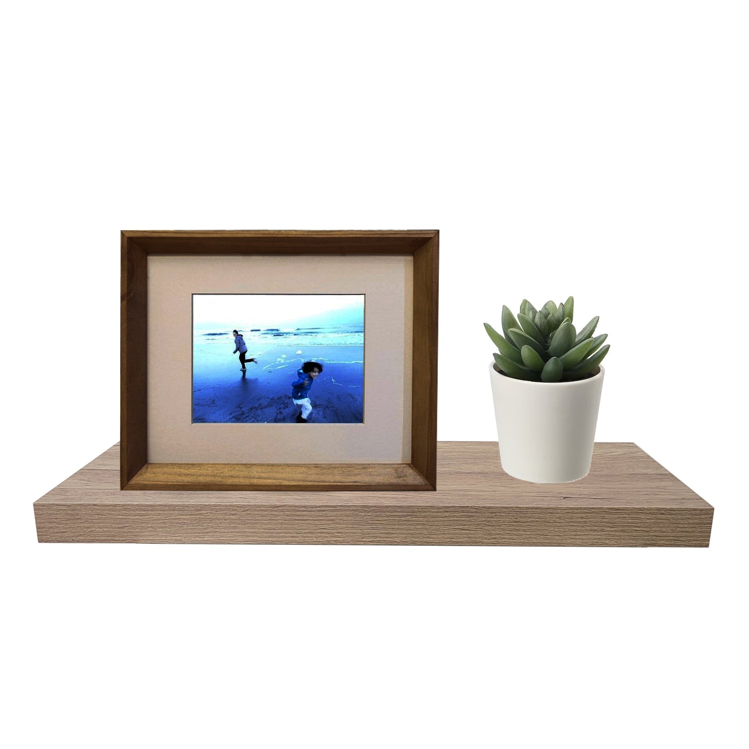 Jessar - Tablette Flottante Murale Individuelle, 23.6" x 9.25" x 1.5" , Naturel - Simple Boutique