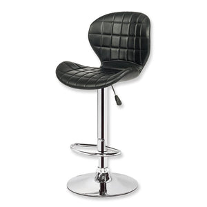 Jessar - Tabouret Tournant à Hauteur Réglable de la Collection Upper, Ensemble de 2, Noir - Simple Boutique