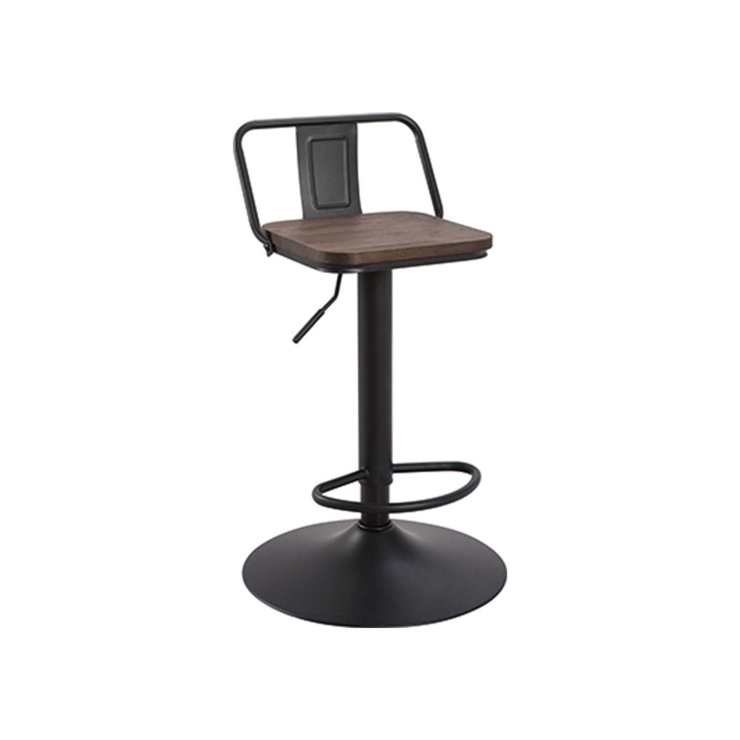 Jessar - Tabourets Tournants à Hauteur Réglable, De la Collection Gordon, Ensemble de 2, Noir - Simple Boutique