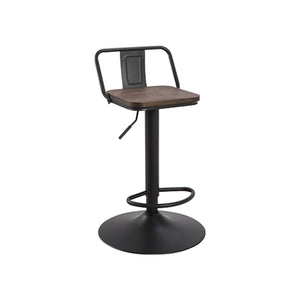 Jessar - Tabourets Tournants à Hauteur Réglable, De la Collection Gordon, Ensemble de 2, Noir - Simple Boutique
