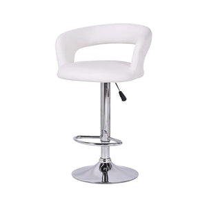 Jessar - Tabourets Tournants à Hauteur Réglable de la Collection Davis, Ensemble de 2, Blanc - Simple Boutique