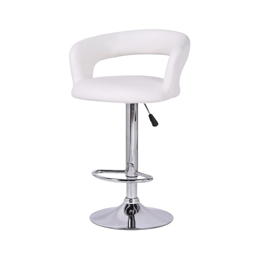 Jessar - Tabourets Tournants à Hauteur Réglable de la Collection Davis, Ensemble de 2, Blanc - Simple Boutique