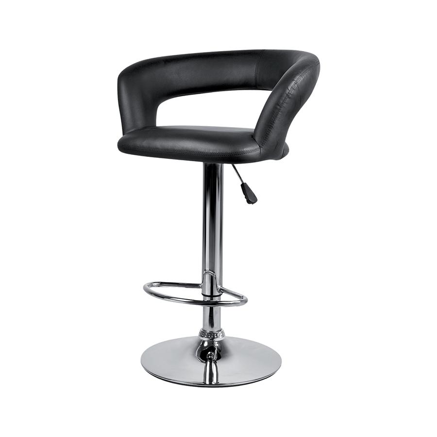 Jessar - Tabourets Tournants à Hauteur Réglable de la Collection Davis, Ensemble de 2, Noir - Simple Boutique