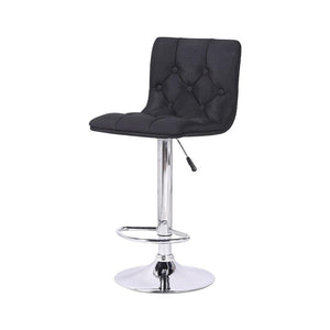 Jessar - Tabourets Tournants à Hauteur Réglable de la Collection Rivoli, Ensemble de 2, Noir - Simple Boutique