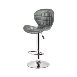 Jessar - Tabourets Tournants à Hauteur Réglable de la Collection Upper, Ensemble de 2, Gris - Simple Boutique