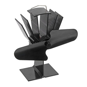Jessar - Ventilateur Éco pour Poêle à Bois, De la Collection Classic, Noir - Simple Boutique