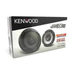 Kenwood Haut-Parleur Coaxial KFC-1666S 6.5 "Sport Series 300W, Pour Voiture, Noir - Simple Boutique