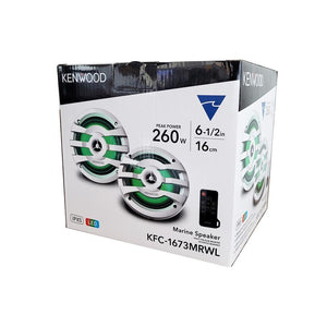 Kenwood - Haut-Parleurs Marine à 2 Voies, 6.5 Pouces, 260W, Blanc - Simple Boutique