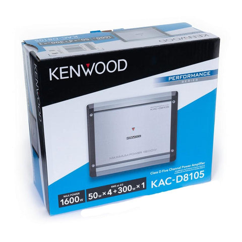 Kenwood KAC-D8105 Amplificateur Puissant à 5 Canaux de Classe D, Pour Voiture, Gris