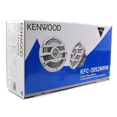 Kenwood KFC-2053MRW Haut-Parleurs à 2 Voies Marine / MotorSport, Résistant à l'eau, Blanc
