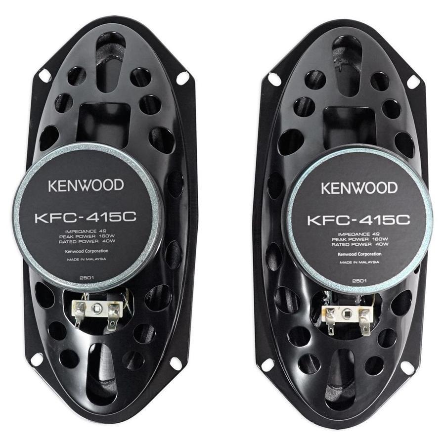 Kenwood KFC-415C Haut-parleurs 4X10 '' 2 Voies Série Performance ,160W, Pour Voiture, Noir - Simple Boutique