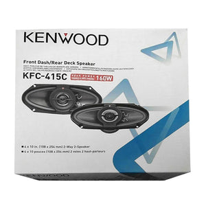 Kenwood KFC-415C Haut-parleurs 4X10 '' 2 Voies Série Performance ,160W, Pour Voiture, Noir - Simple Boutique