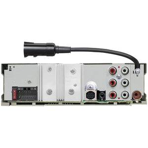 Kenwood KMR-D382BT - Récepteur CD Marin avec Bluetooth 4.2, Entrée USB et AUX, Argenté - Simple Boutique