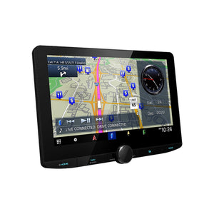 Kenwood - Récepteur Multimedia avec Système de Navigation GPS, Écran de 10.1", Pour Voiture, Noir - Simple Boutique