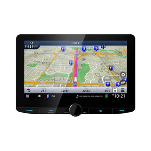 Kenwood - Récepteur Multimedia avec Système de Navigation GPS, Écran de 10.1", Pour Voiture, Noir - Simple Boutique