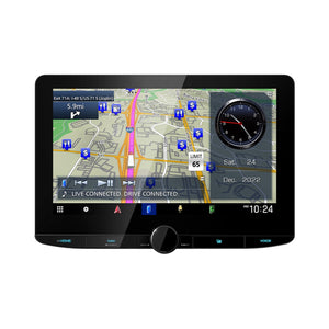 Kenwood - Récepteur Multimedia avec Système de Navigation GPS, Écran de 10.1", Pour Voiture, Noir - Simple Boutique