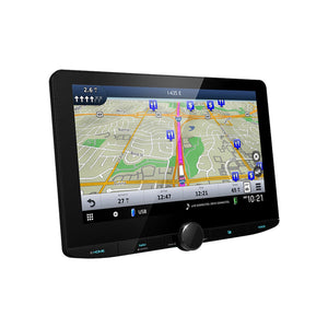 Kenwood - Récepteur Multimedia avec Système de Navigation GPS, Écran de 10.1", Pour Voiture, Noir - Simple Boutique