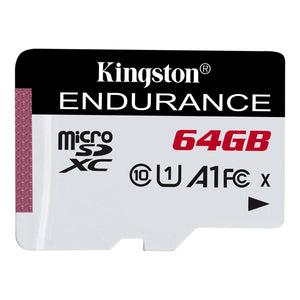 Kingston - Carte MicroSD High-Endurance, Capacité de 64GB, UHS-I U1 Classe 10 A1 - Simple Boutique