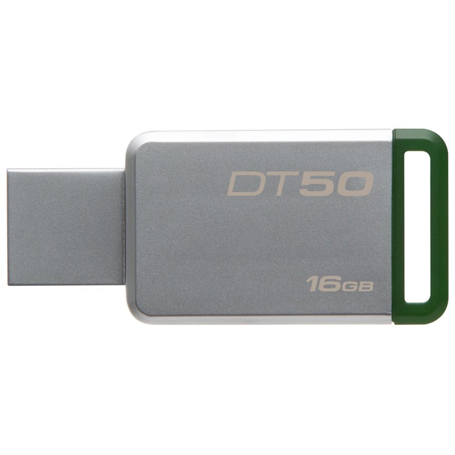 Kingston - Clé USB 3.0 Data Traveler 50, Capacité de 16GB, Boitier Métallique, Vert - Simple Boutique