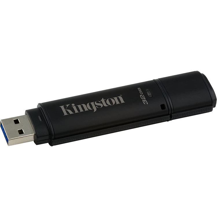 Kingston - Clé USB Chiffré USB 3.0 Data Traveler 4000G2, Capacité de 32GB, FIPS 140-2 Niveau 3 - Simple Boutique
