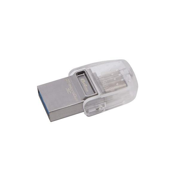 Kingston Clé USB Data Traveler 64GB MicroDuo 3C, USB 3.0/3.1 + Type-C (USB-C) - Simple Boutique