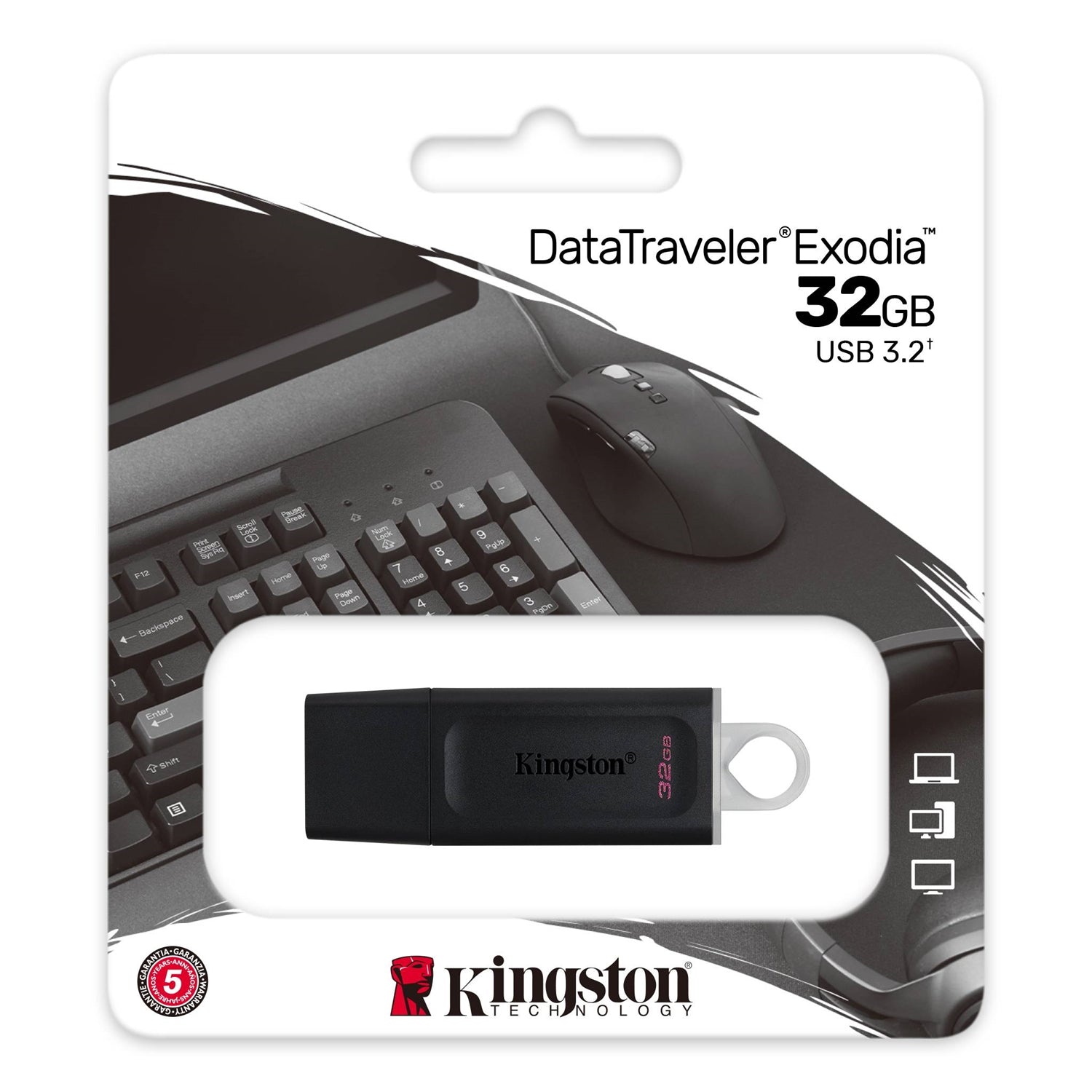 Kingston - Clé USB DataTraveler Exodia, USB 3.2 GEN 1, Capacité de 32GB - Simple Boutique