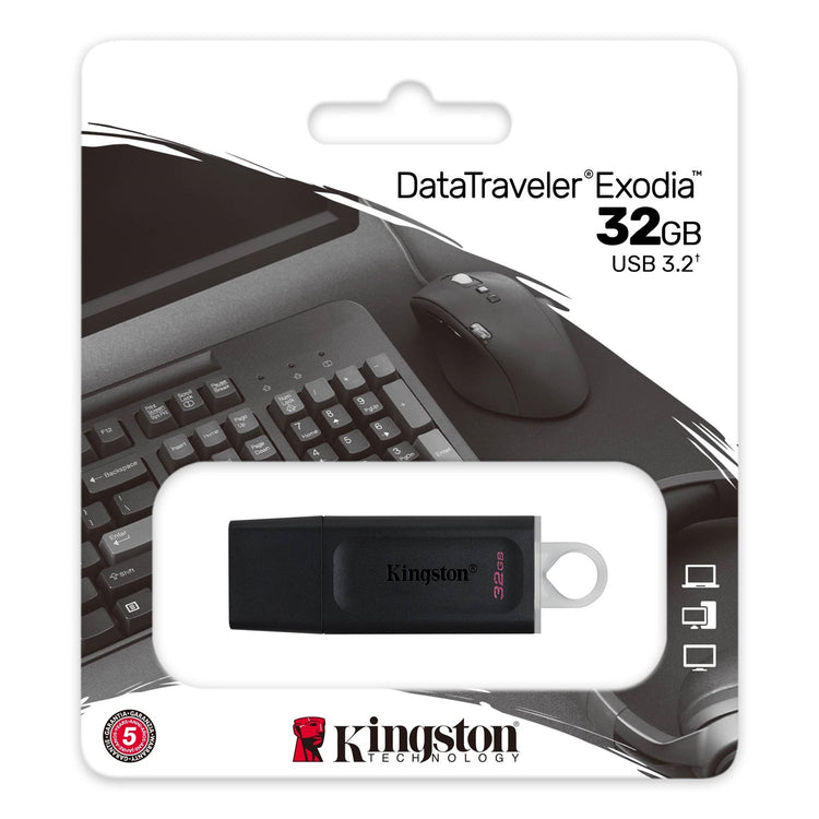 Kingston - Clé USB DataTraveler Exodia, USB 3.2 GEN 1, Capacité de 32GB - Simple Boutique