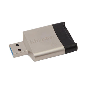 Kingston FCR-MLG4 Lecteur Multi-Cartes USB 3.0 pour SD, SDHC, SDXC, UHS-II et microSD / SDHC / SDXC, UHS-I, Argenté - Simple Boutique