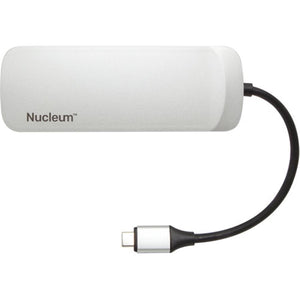 Kingston Nucleum C-HUBC1-SR-EN Concentrateur USB Type-C 7 en 1, USB-C, USB-A 3.0, HDMI 4K, SD, Micro SD, Argent - Simple Boutique