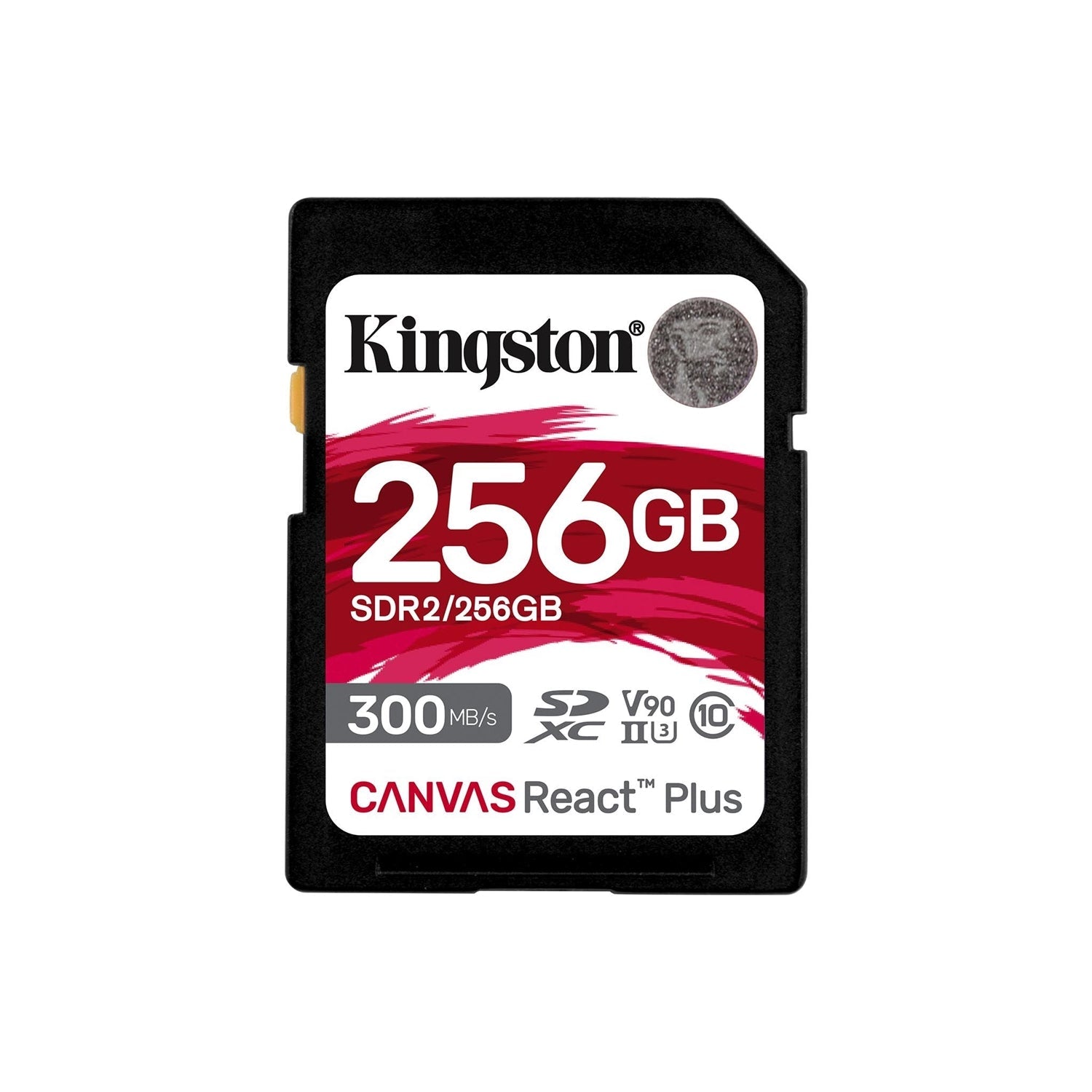 Kingston Technology - Carte Mémoire SD Canvas React Plus, Capacité de 256GB, UHS-II 4K/8K - Simple Boutique