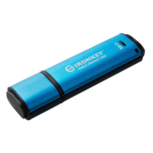 Kingston Technology - Clé USB Type-C Crypté IronKey Vault Privacy 50C, USB 3.2 GEN 1, Capacité de 32GB - Simple Boutique
