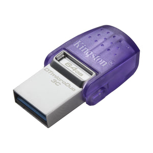 Kingston Technology - Clé USB à Double Interface USB-C et USB-A DataTraveler MicroDuo 3C, USB 3.2 GEN 1, Capacité de 64GB - Simple Boutique