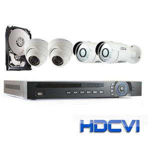 Kit Enregistreur DVR HDCVI & 4 cams Extérieure HD 720P +1TB - Simple Boutique