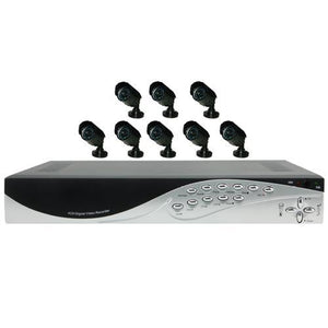 Kit complet Enregistreur DVR H.264 & 8 cams Jour/Nuit Ext 600TVL - Simple Boutique