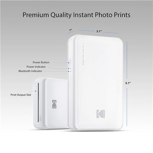 Kodak Mini 2 Imprimante Mobile Blanc - Simple Boutique