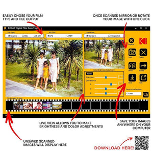Kodak RODCFS20 Scanner Numérique de Pellicules Noir - Simple Boutique