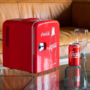 Koolatron - Mini Réfrigérateur Nostalgique Coca-Cola, Capacité de 4 Litres ou 6 Canettes, Rouge - Simple Boutique