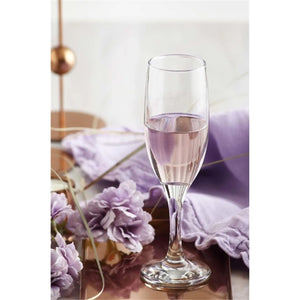 LAV - Ensemble de 6 Flûtes à Champagne Empire, Capacité de 7.5oz, Vont au Lave-Vaisselle - Simple Boutique