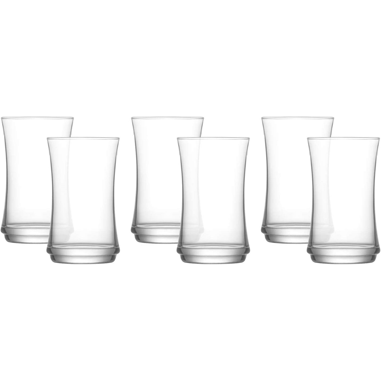 LAV - Ensemble de 6 Verres, Capacité de 365 mL, Vont au Lave-Vaiselle - Simple Boutique