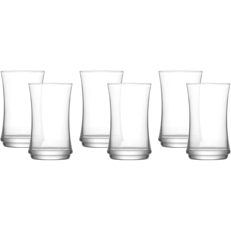 LAV - Ensemble de 6 Verres, Capacité de 365 mL, Vont au Lave-Vaiselle - Simple Boutique